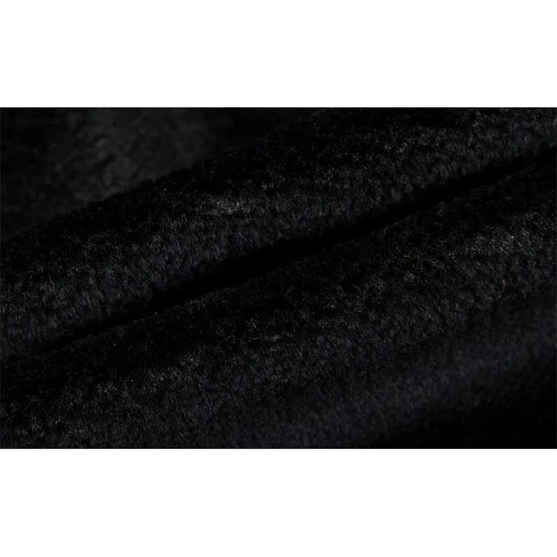 Men's Autumn and Winter Thick Woolen Coat Mid-length Slim Business Coat Winter Single-breasted Wool Trench Coat Solid Casual Suit Collar Warm Outfit