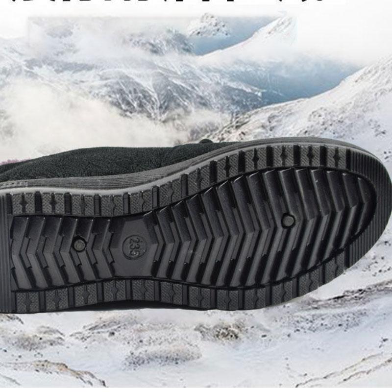 Women's Winter Plus Velvet Thick Warm Cotton Shoes Flat Non-slip and Waterproof Winter Shoes