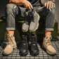 Men's Martin Boots Men Leather Shoes British Style High-top Shoes Men Desert Boots Casual Shoes