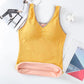 Warm Vest Underwear Women Plus Velvet Thickening with Chest Pad Tight-fitting Inner Wear with Chest Support Sexy Sleeveless Bottoming Shirt