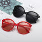 WTEMPO Sunglasses female big box pink sunglasses female big face sun glasses round sunglasses