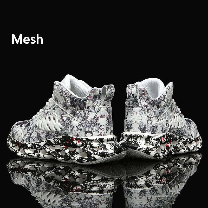 Shoes Men Sneakers Fashion Men Graffiti Sneakers Chunky Comfortable Casual Shoes Male Outdoor Walking Footwear Tenis Masculino
