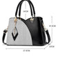 Eather Handbags European and American Fashion Temperament Handbags Large-capacity Color-blocking One-shoulder Messenger Bag