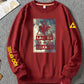 French Big Cock Sweater Men's Autumn Round Neck Loose Casual Plus Velvet Thick Sweatershirts