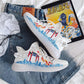 Korean Couple Breathable Running Net Shoes Summer Fly Woven Breathable Casual Sneakers Trend Canvas Coconut Shoes