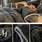 Double-layer Multifunctional Blanket Quilt Cover Thick Warm Fleece Blanket Coral Flannel Sofa Bedroom Nap Leisure Cover Blanket