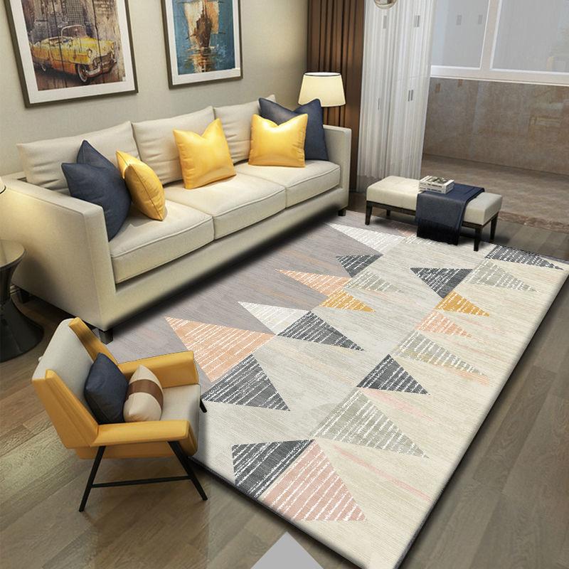 Living Room Carpet Maple Leaf Styling Sofa Coffee Table Mat Modern Minimalist Bedroom Bedside Home Floor Full Bed Room Light Luxury