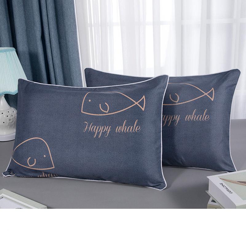 Pillow Set Student Pillow Single Dormitory Cute Cartoon Pillow Pillow Core Cervical Pillow Removable Washable Pillow