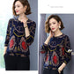 Women Printed Sweater Long Sleeve O-Neck Knitted Pullover Sweater Fashion Loose Jumper Tops Plus Size Knitwear Outwear