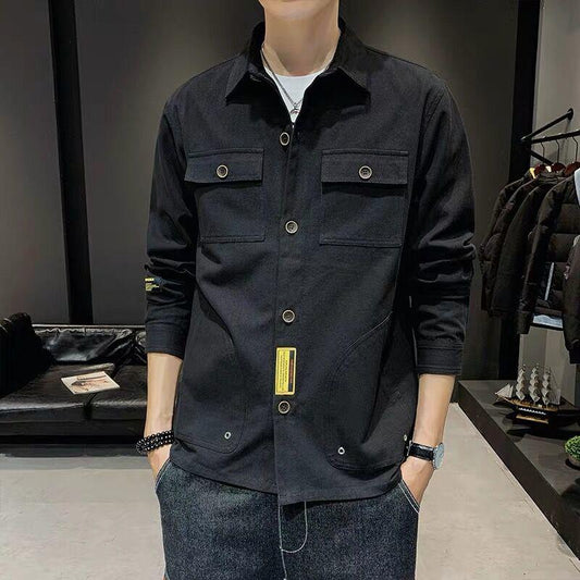 Plus Size Men's Jacket Men's Spring, Autumn and Winter Trend Casual Denim Jacket