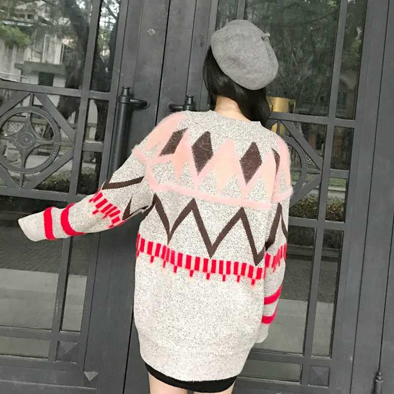 Knitted Cardigan Women Casual Single Breasted Jumper 2019 Autumn Winter Oversize Sweater Tops Femme