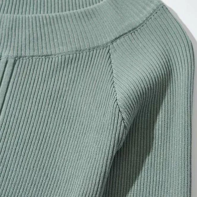 Ladies Sexy Off Shoulder Knitted Bodysuit Women Fashion Streetwear Casual Slash Neck Playsuit Solid Long Sleeve Bodycon Spring Skinny Jumpsuit