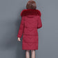 Middle Aged and Elderly Winter Cotton Padded Clothes Medium Length Mother's Down Cotton Padded Jacket