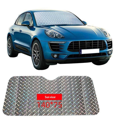 Car Sun Visor Front Windshield Sun Visor Thickened Car Sunscreen Heat Insulation Aluminum Foil Sun Visor