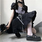 Lolita Style Puff Sleeve Bandage Sweet Sailor Collar Lace Dress Kawaii Ruffles Girl Cosplay Japanese Dress