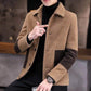 Short Stitching Men's Jacket Autumn and Winter Fashion Trend Slim Single-breasted Youth Jacket