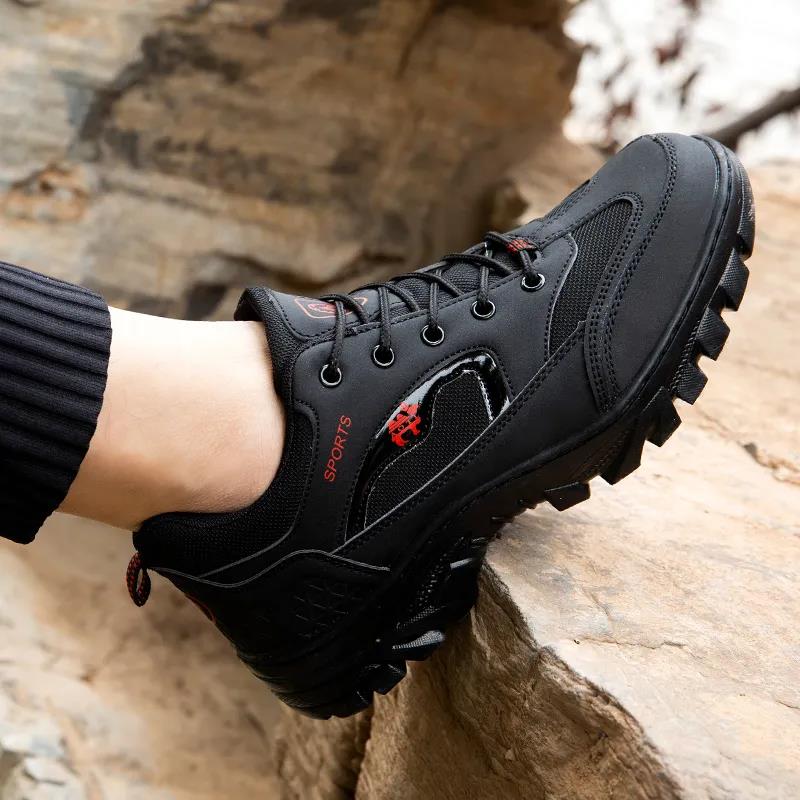 Outdoor Hiking Shoes Men's Low-top Sports Hiking Shoes Non-slip Waterproof Wear-resistant Large Size Sports Shoes Camping 38-45