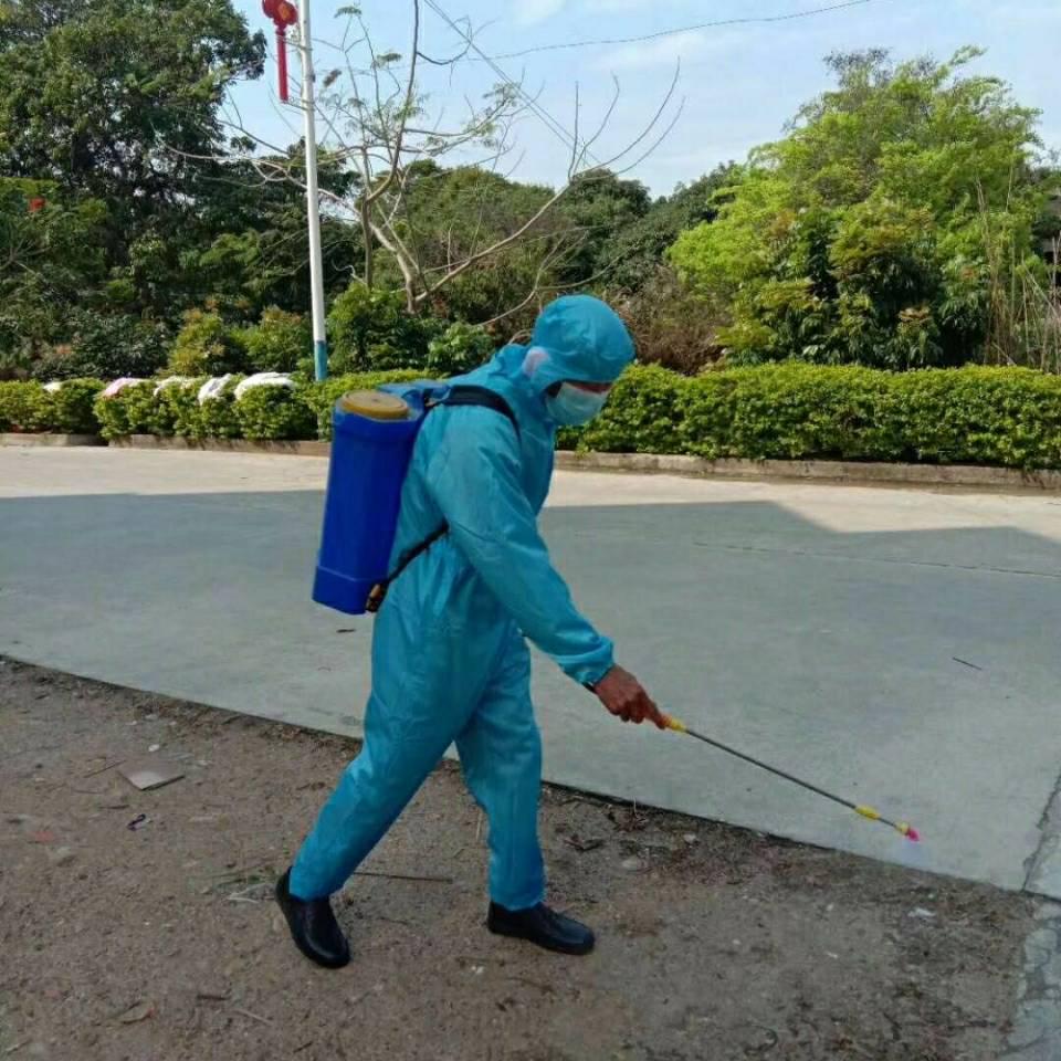 Anti-static Clothing Siamese Hooded Dust-free Isolation Protective Clothing White Blue Washable
