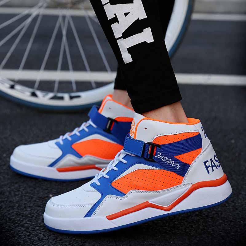 Plus Size 38-44 Men Sneakers Running Sports Basketball Shoes Non-slip Comfortable Deodorant Wear-resistant Sports Shoes