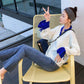 Pullover Sweater V-neck Flared Sleeve Loose Autumn Winter Sweet Korean Knitting Sweater