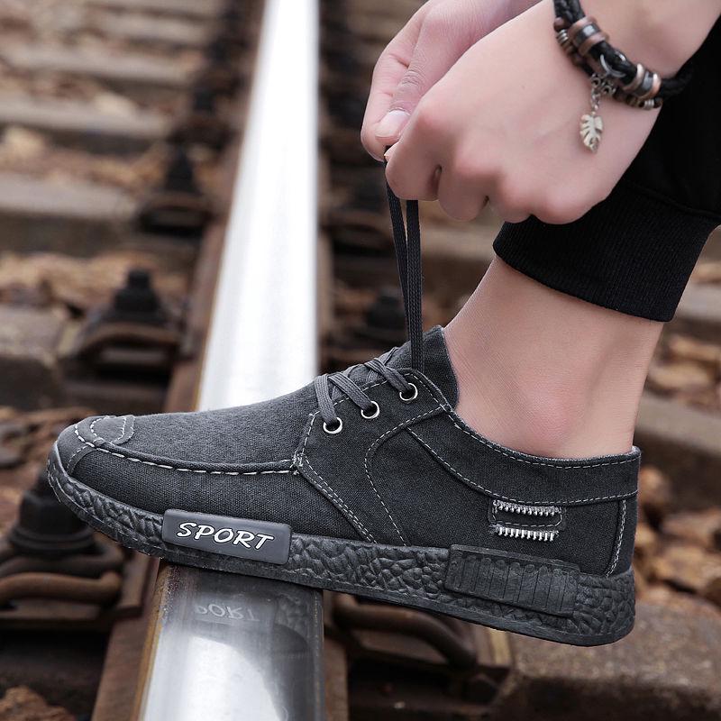 Spring Men's Clearance Canvas Shoes Korean Fashion Old Beijing Clearing Cloth Shoes Casual Clearance Shoes
