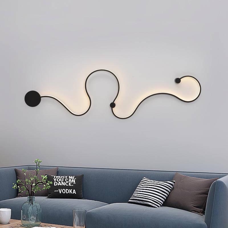 Modern LED Wall Light Scandinavian Sconces Bedroom Bedside Decoration Living Room Corridor Wall Lamp