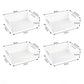 4PCS Desktop Plastic Storage Basket Kitchen Sundries Storage Box Toy Storage Box Home Storage Small Basket Bathroom Toiletries Storage Basket