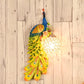 Retro peacock crystal LED wall lamp minimalist Living room background bedroom Phoenix wall lamp