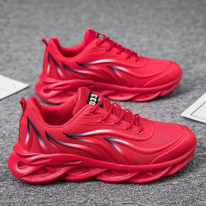 Men's Shoes Spring Casual Sports Shoes Men's Thick-soled All-match Casual Breathable Running Shoes
