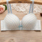 Women's Underwear No Steel Ring Sexy Gather Bra Thin Small Bra Sweet and Cute Without Steel Ring Gather To Collect The Milk