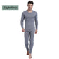 Tight Suit Thicken Plus Velvet O-neck Tops Pants Men Winter Thermal Underwear Plus Velvet Tops Pants Windproof Comfortable Soft Lining Long Sleeve