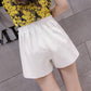 Women Elasticated High-waist Chiffon Shorts Anti-light Thin Students Casual Mini A Pants