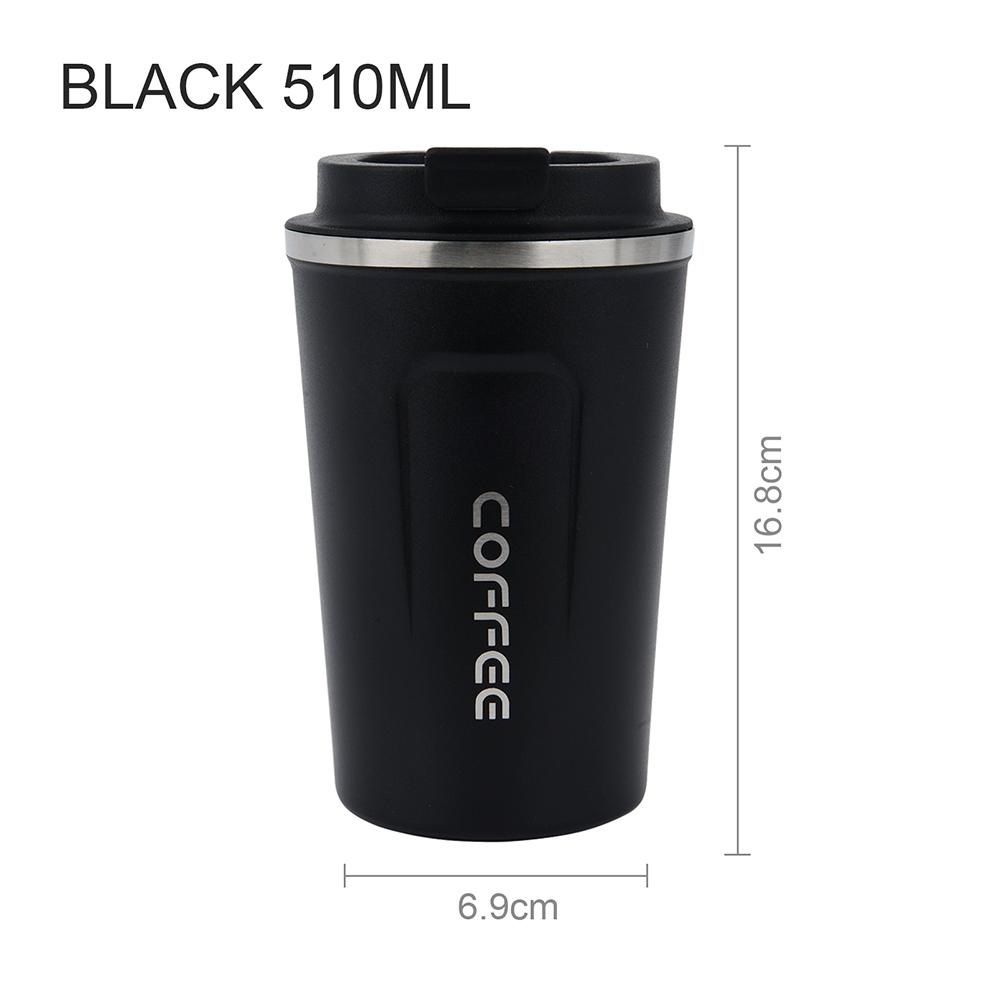 Stainless Steel Coffee Thermos Mug 380/510ml Multipurpose Portable Car Vacuum Flasks Cup Fitness Running Gym Sport Water Bottler