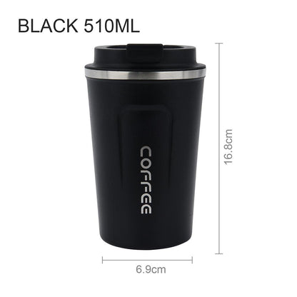 Stainless Steel Coffee Thermos Mug 380/510ml Multipurpose Portable Car Vacuum Flasks Cup Fitness Running Gym Sport Water Bottler