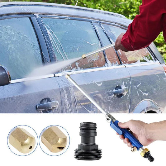 Car Wash Long Rod Nozzle Household High-pressure Water Gun Quick-connect To Wash The Car Strong Momentum Fan-shaped Nozzle