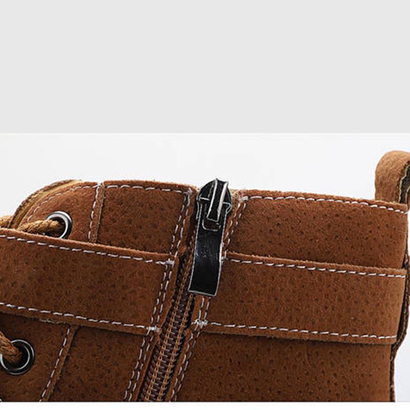 Boots Men Suede Leather Fashion Snow boots Male Work Shoes Martin Boot Large