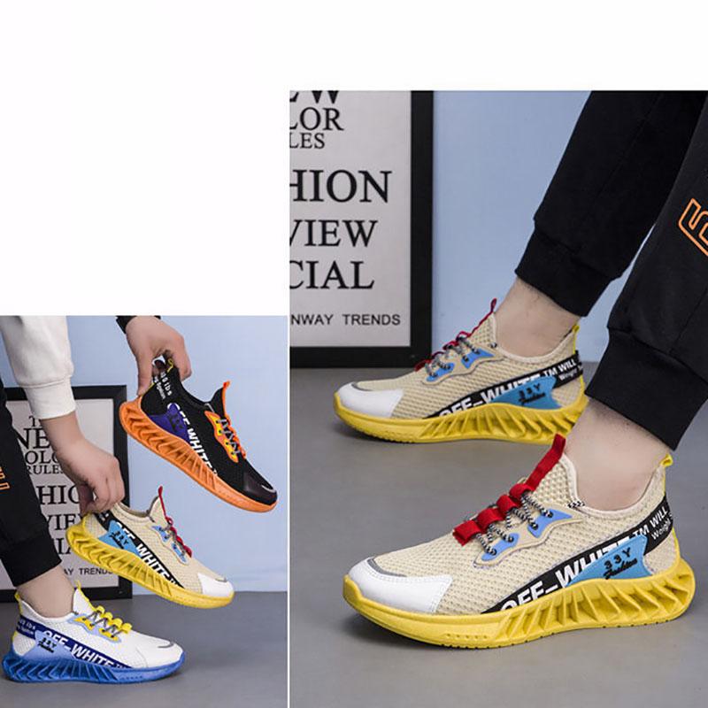 Spring and Summer Men's Shoes Trend Sports Casual Running Shoes Breathable Mesh Men's Single Shoes