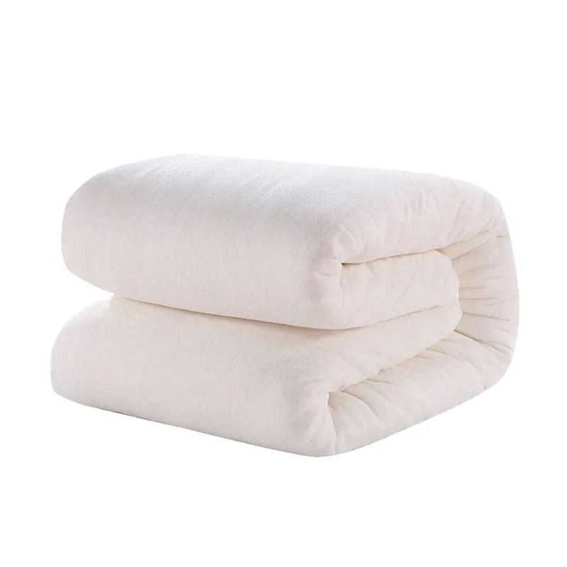 3Kg Handmade Quilt Single Double Bed Quilt Thick Warm Mattress Winter Cotton Quilt Core Twin Queen King Size