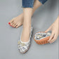 Summer Hollow Women's Shoes Mesh Shoes Mother Shoes Embroidered Soft Sole Tendon Sole Casual Shoes Grandma Shoes Breathable