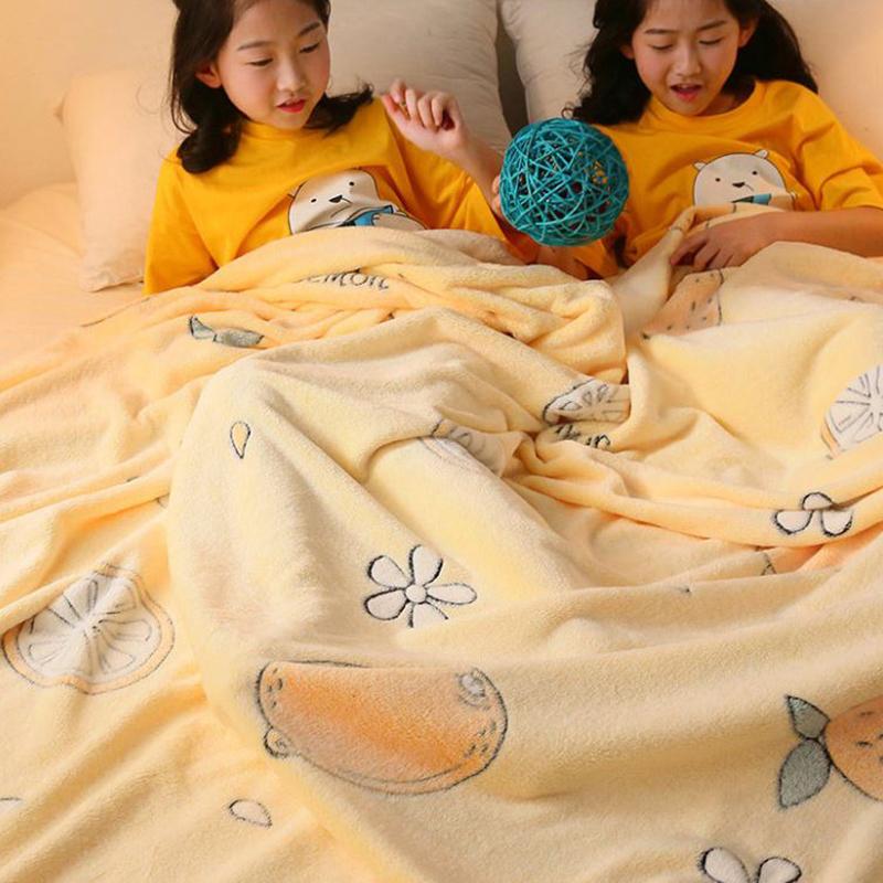 Winter Thick Double-layer Blankets Bedroom Warm Nap Blanket Plus Velvet Double-layer Blanket Dormitory Duvet Cover Blanket