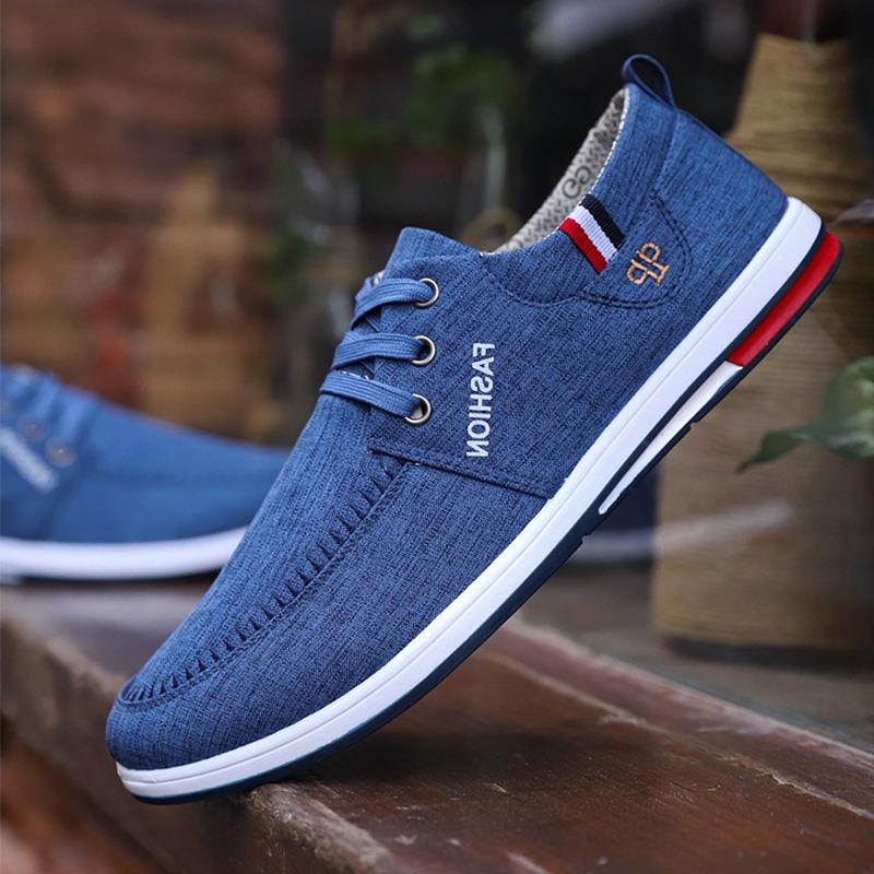 Breathable [deodorant] Cloth Shoe Man Goes All Out Board Shoe Canvas Shoe Man Recreational Man Shoe