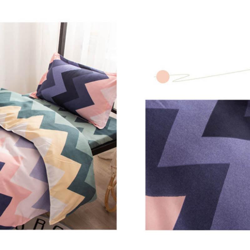 Three-piece Cotton Bed Linen Quilt Cover Pillowcase Bed Sheet Single Bed Set