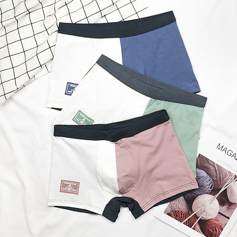 Men's Adult Boxer Cotton Shorts Boys Personality Four-corner Breathable Underwear