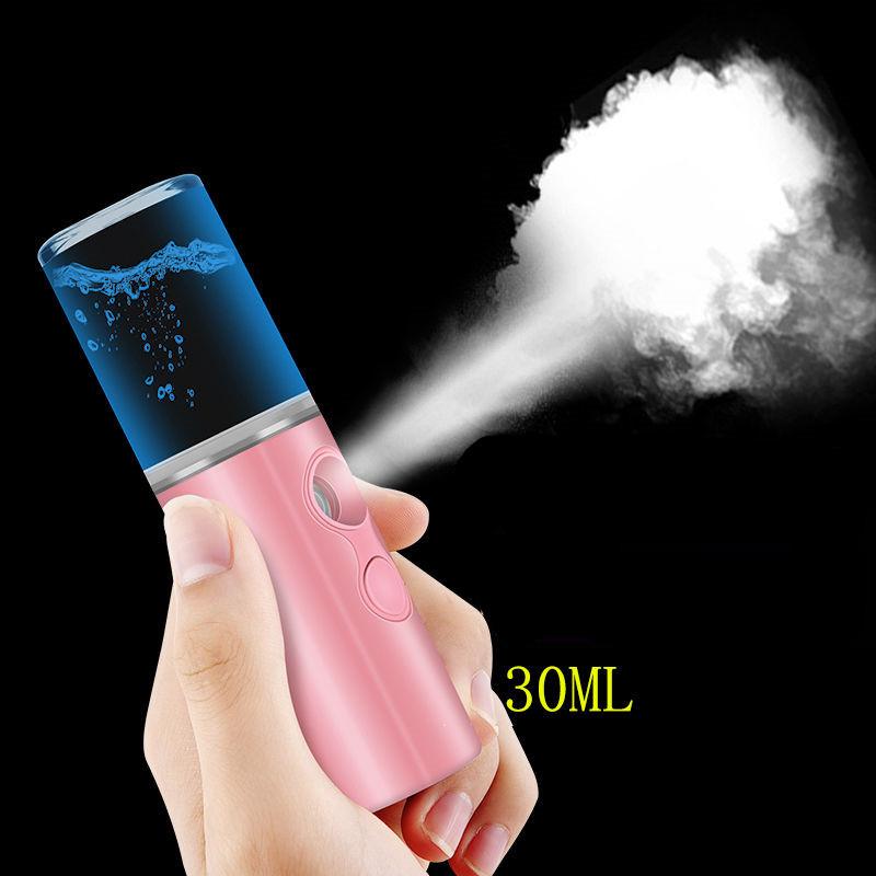 Beauty Steaming Face Portable Nano Spray Hand-held Water Meter Moisturizing Handheld