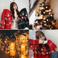 Autumn and Winter Korean Version of Loose and Lazy Christmas  Sweater Women's Round Neck Thickened Long-sleeved Sweater Top