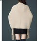Autumn and Winter Imitation Mink Fleece Sweater Mid-length Cardigan Cheongsam Fashion Cloak