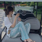 Tie-dye Print Wide-leg Pants Women's Summer Loose Straight Thin Casual Trousers High Waist Slim Drape Pants