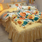 Bedding Sets Quilt Cover Cotton Four-piece Bedding Set Bed Skirt  Bed Linen Bed Cover Princess Style Duvet Cover Bedding Quilt Cover Bed Sheet