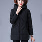 Women's Mid-length Down Jacket Winter Korean Loose Cotton Clothes Casual Hooded Padded Jacket