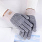 Alpaca Knitted Touch Screen Gloves Unisex Warm Outdoor Antifreeze Plus Velvet Thick Gloves